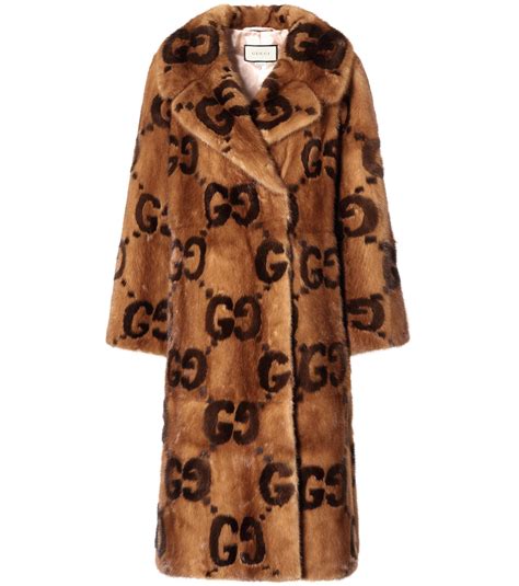 gucci mink coat women's|gucci wool jacket.